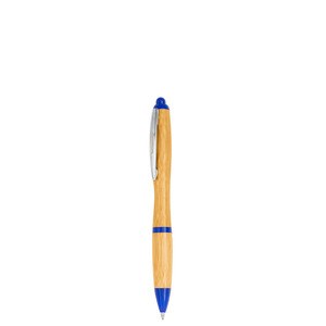EgotierPro 39516 - Bamboo Pen with Aluminum Clip DESERT Blue