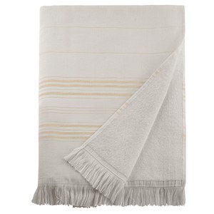 EgotierPro 50025 - Dual-Faced Pareo Towel, 90x160cm, 340gsm Yellow