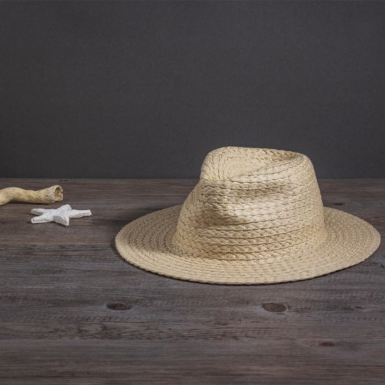 EgotierPro 50061 - Adjustable Paper Straw Hat ARUBA