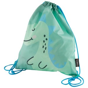 EgotierPro 52073 - 190T RPET Polyester Animal-Shaped Backpack FANTASY DINOSAURIO