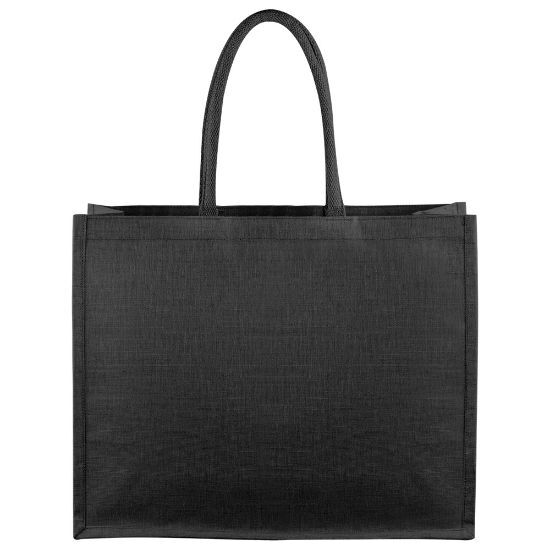 EgotierPro 52560 - Juco Beach/Shopping Bag with Cotton Handles OBER