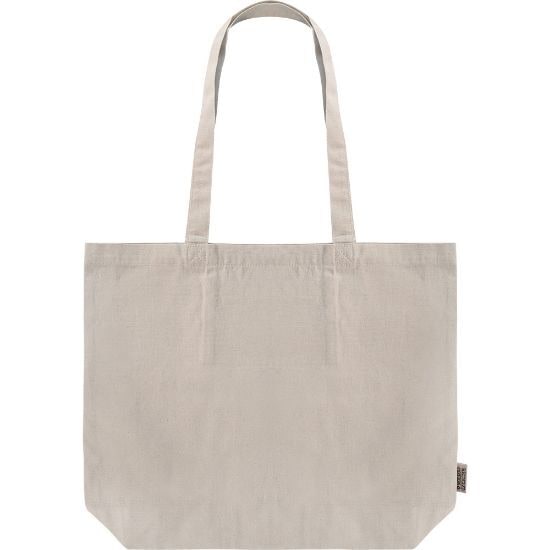 EgotierPro 52571 - Recycled Cotton Bag with Inside Pocket LAKE