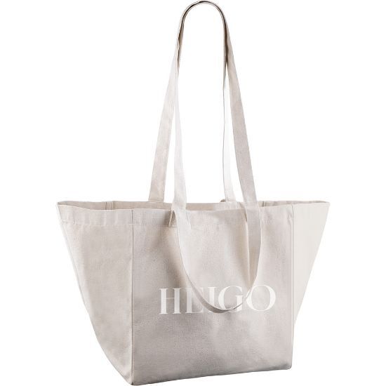 EgotierPro 53004 - Canvas Beach Bag with Dual Handles & Drawstring BAY