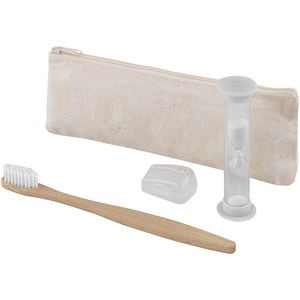 EgotierPro 53032 - Dental Set with Toothbrush & Hourglass White