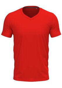 Stedman STE9610 - V-neck T-shirt for men Stedman - CLIVE Scarlet Red