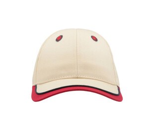 ATLANTIS HEADWEAR AT274 - 5-panel baseball hat White / Red