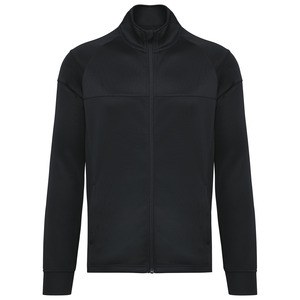 PROACT PA392 - Recycled adult premium zipped tracksuit jacket Black