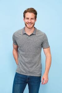 SOLS 02081 - Paname Men Heather Polo Shirt