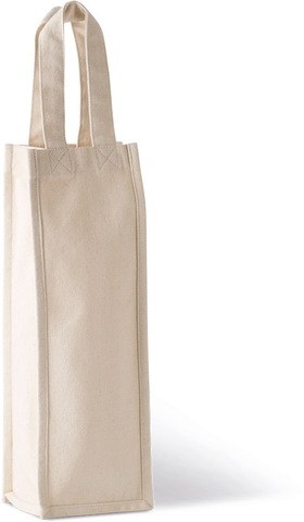 Kimood KI0269 - Cotton canvas bottle holder bag