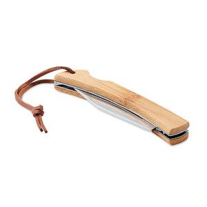 GiftRetail MO6623 - MANSAN Foldable knife in bamboo