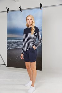 Front Row FR134 - Long sleeve Breton t-shirt