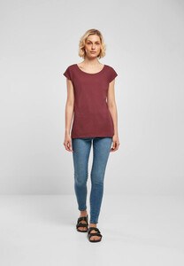 BUILD YOUR BRAND BYB013 - LADIES WIDE NECK TEE