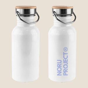 EgotierPro 50034 - Stainless Steel 304 Bottle 500ml with Bamboo Cap ML