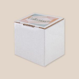 EgotierPro 52091 - White Self-Assembling Cardboard Mug Box CUPPA
