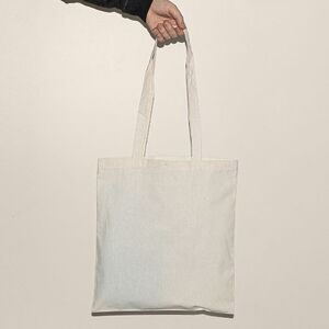 EgotierPro 52568 - Cotton-Polyester Blend Bag with 70cm Handles ISLAY