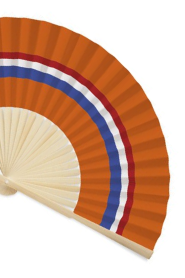 FUNFAN Manual fan flag design - Orange